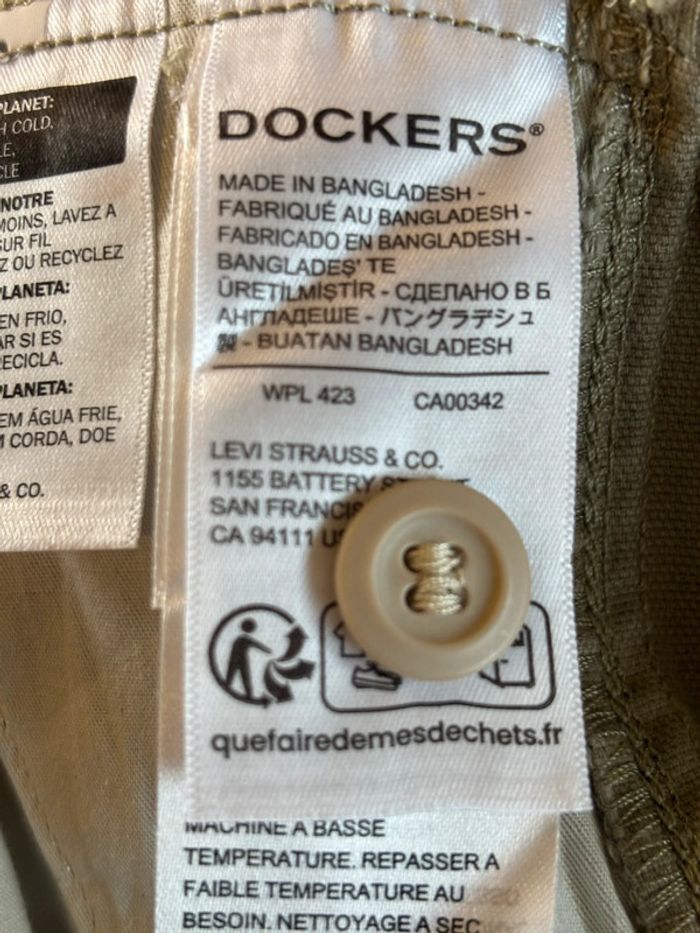Magnifique combinaison salopette neuve kaki Dockers Levis taille 38 - photo numéro 11