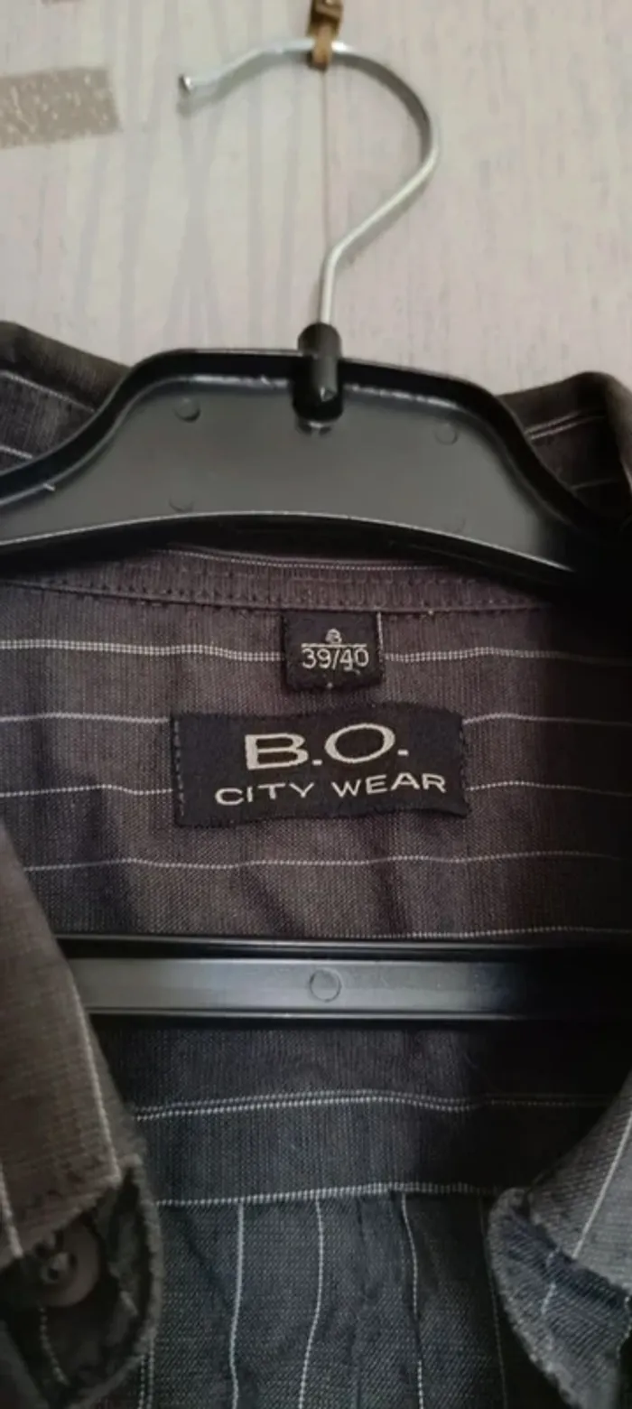 196- Chemise rayé, 39/40, B.O. city wear - photo numéro 2
