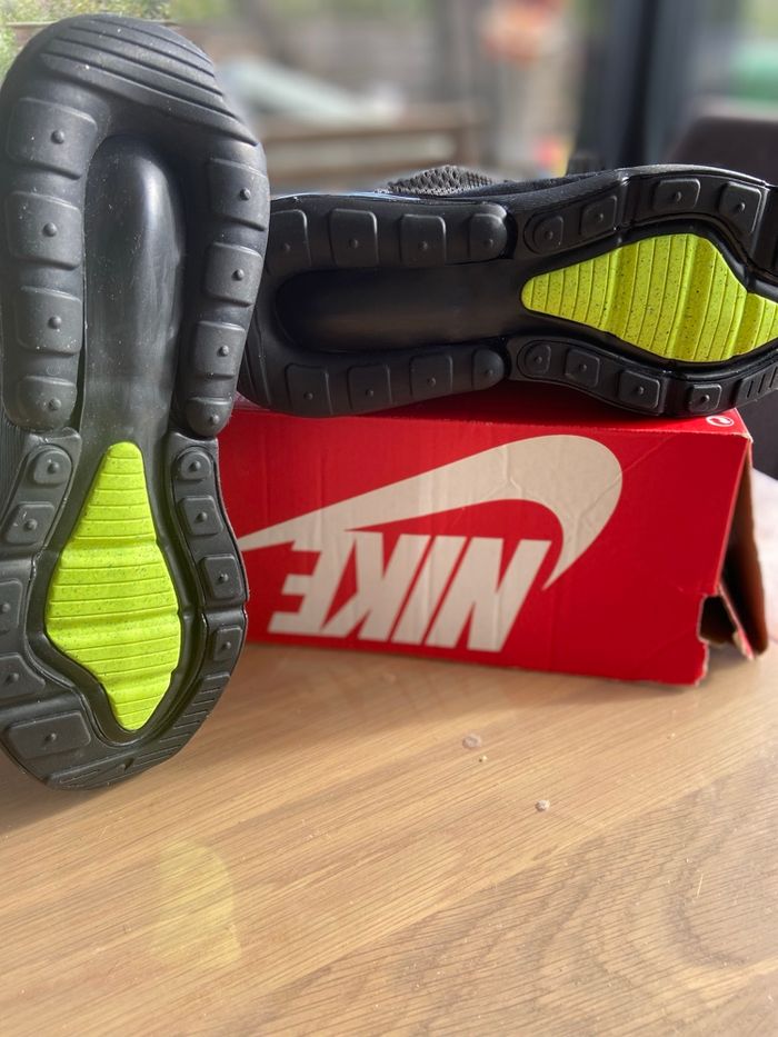 Nike Air Max 270 - Gris & Jaune Fluo (Volt) - 37.5 - photo numéro 4