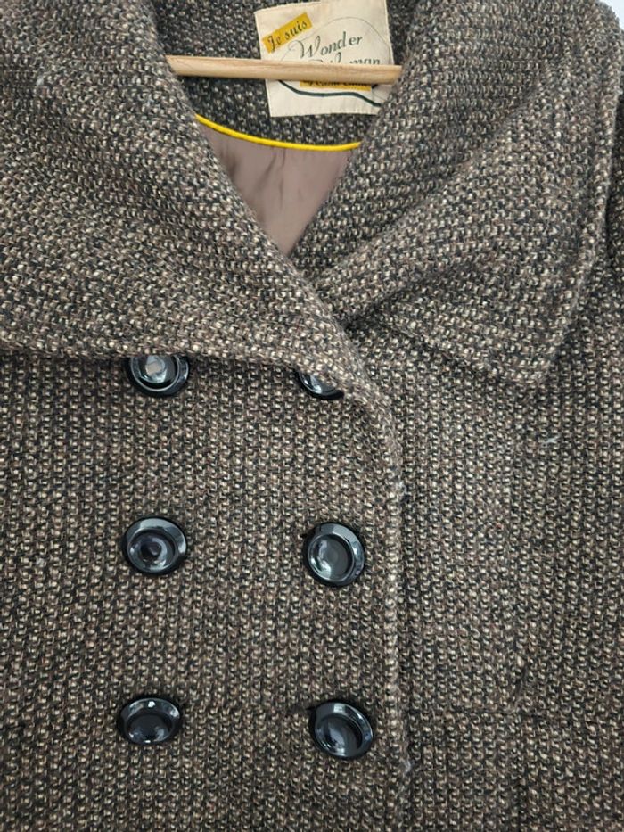 Manteau long a carreaux - photo numéro 2