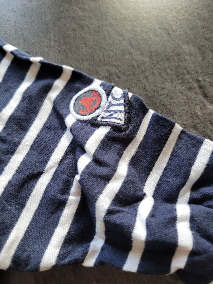 T shirt manches longues marin 24 mois - photo numéro 2