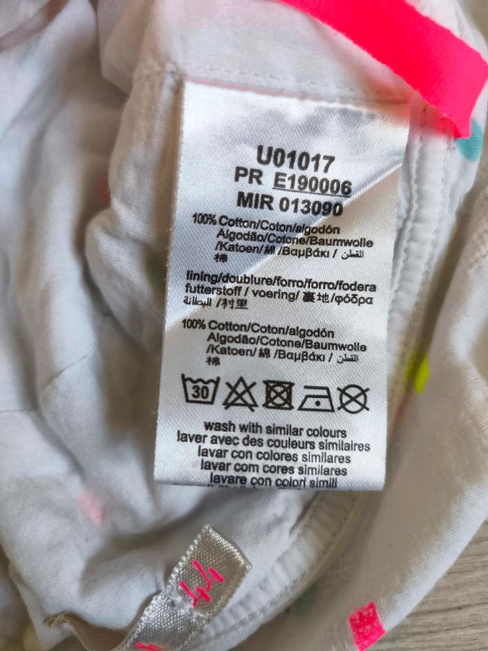 Chapeau bébé fille été blanc et multicolore - photo numéro 4