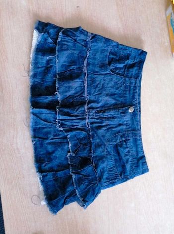 Mini  jupe en  jean