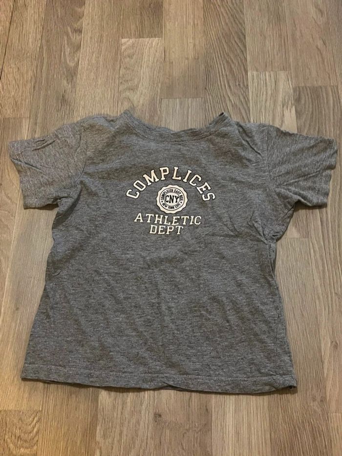 TEE shirt complice gris 8 ans