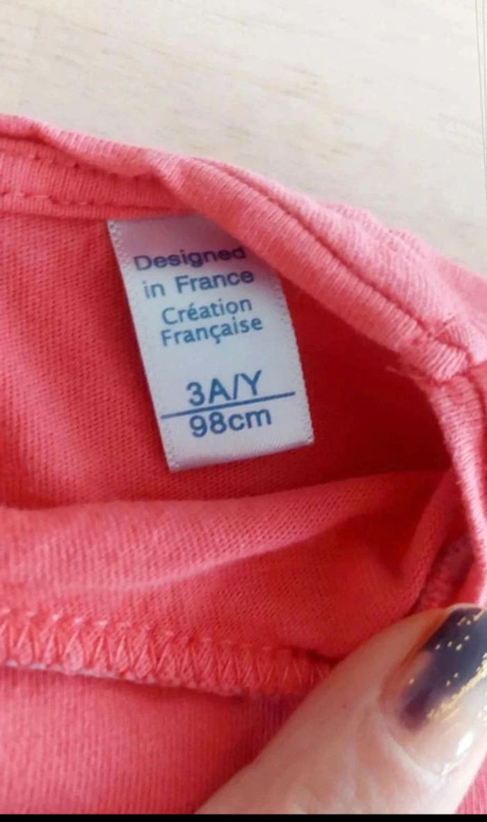 Lot de 2 tee-shirts manches longues Fille T 3ans - photo numéro 3