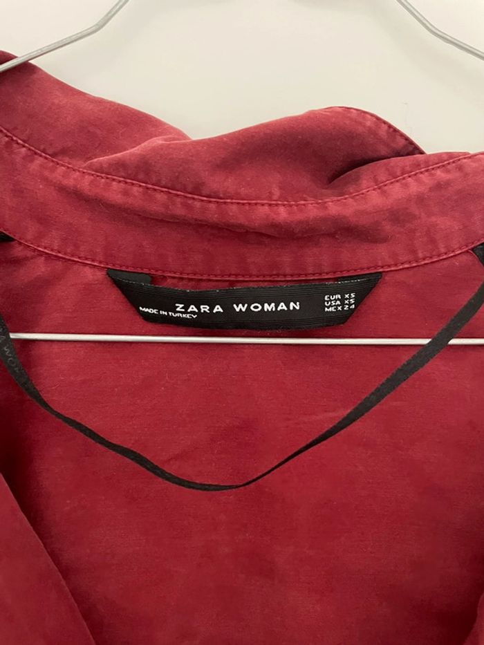 Blouse Zara (bordeaux), S / 36 / 8 - photo numéro 2