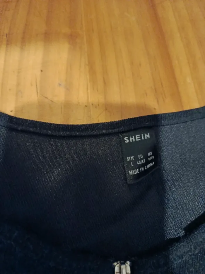 Veste manches gigot zippée shein - photo numéro 2