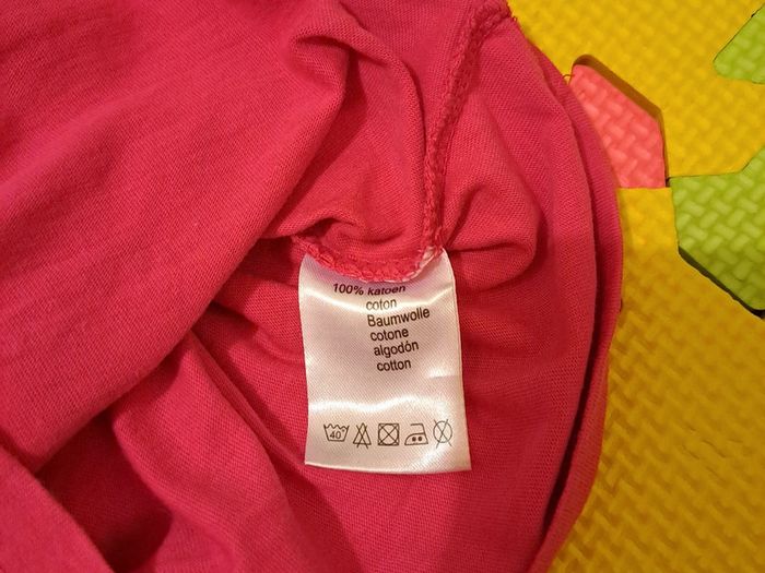 Ensemble t-shirt pantalon biche, taille 3 mois (62 cm) - photo numéro 5