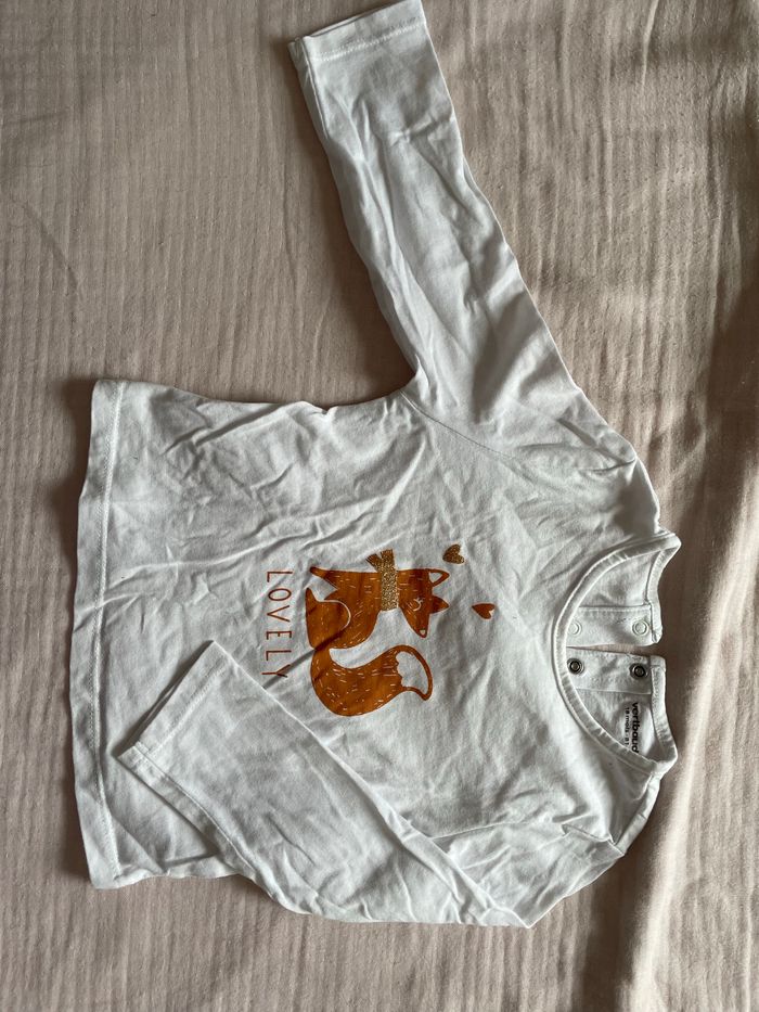 Haut blanc Vertbaudet 18 mois