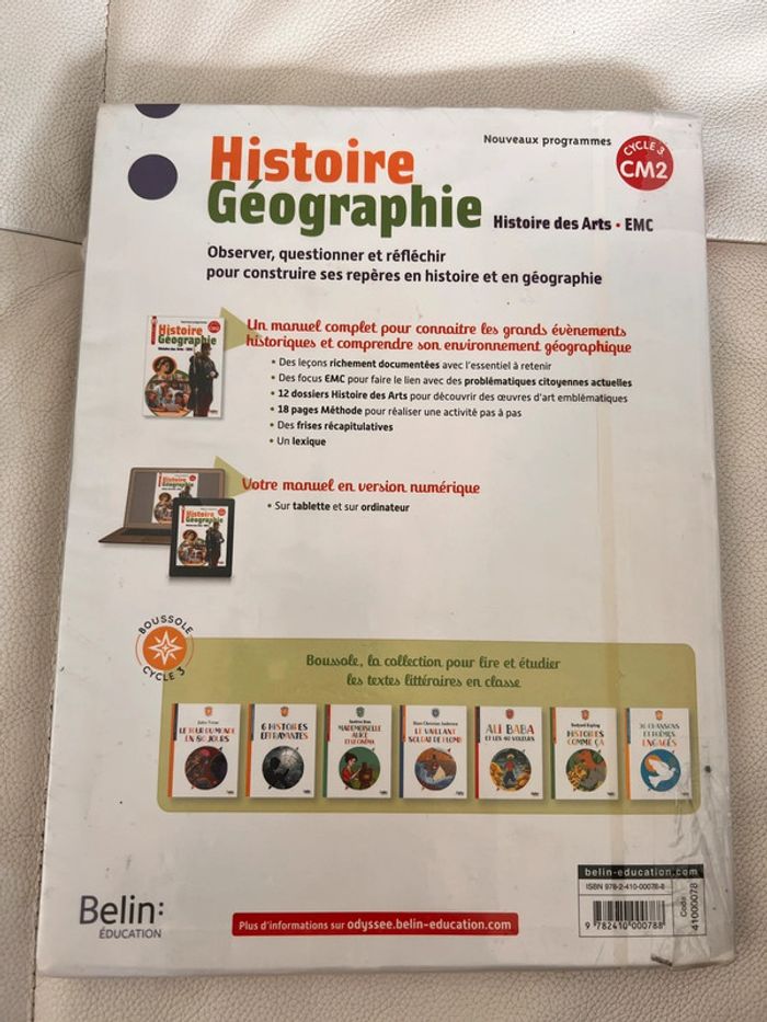 Manuel scolaire Histoire Géographie odyssée cycle 3 CM2 - photo numéro 2