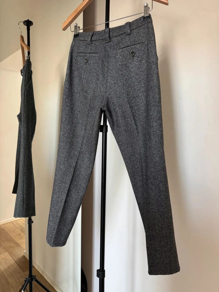 Pantalon gris habillé en laine épais 34 Cyrillus - photo numéro 8