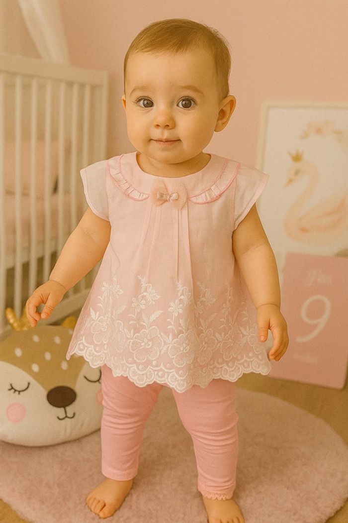 Ensemble tunique +legging 6-9m - photo numéro 4