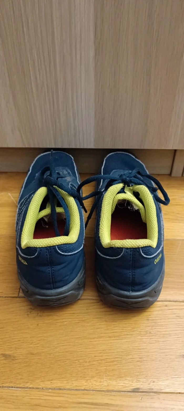 Chaussures montagne Queshua bleu et jaune taille 36 - photo numéro 3