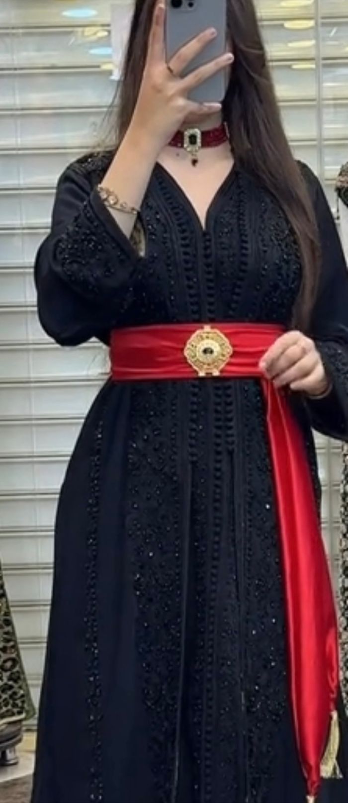 Caftan Noir et rouge - photo numéro 6