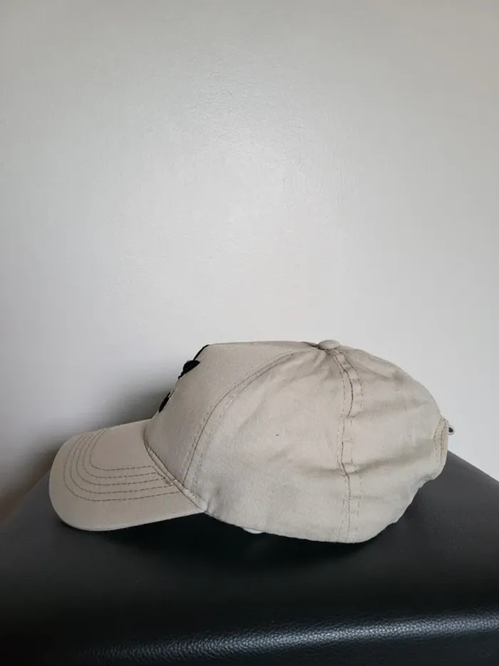 Casquette Adidas beige brodée noir - photo numéro 4