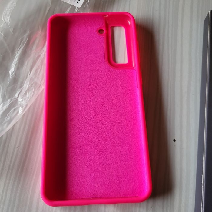 Coque de protection rose vif pour Samsung S21 fe 5g neuve sans étiquette Pulen