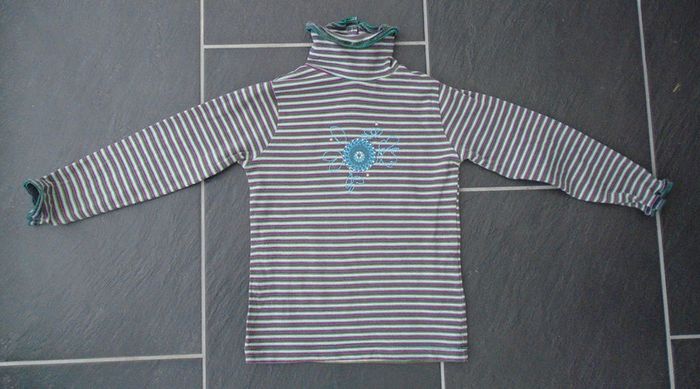 Tee shirt col roulé fille 3 ans