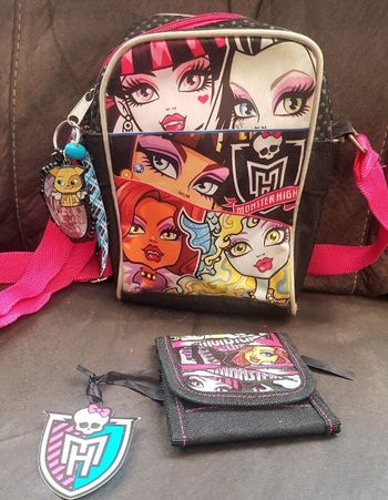 Sacoche et portefeuille Monster High NEUF avec étiquette