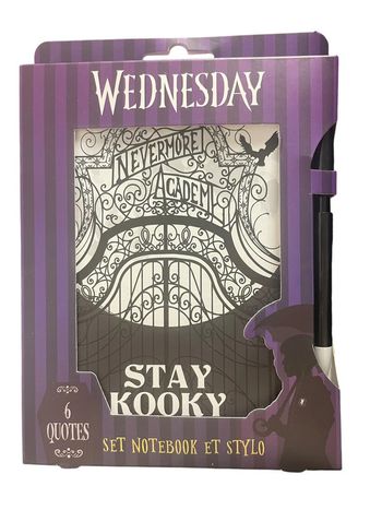 Set Notebook et stylo Mercredi / Wednesday Blue Sky Studios neuf