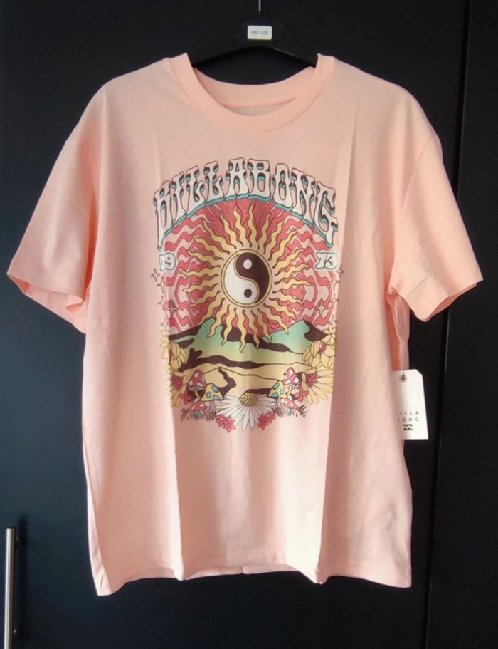 Tee-shirt oversize pêche motifs Billabong - photo numéro 2