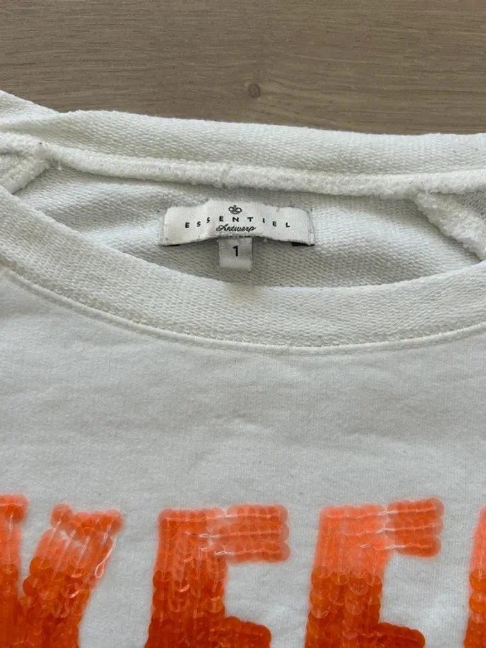 Sweat blanc - Essentiel Anwerp - photo numéro 3