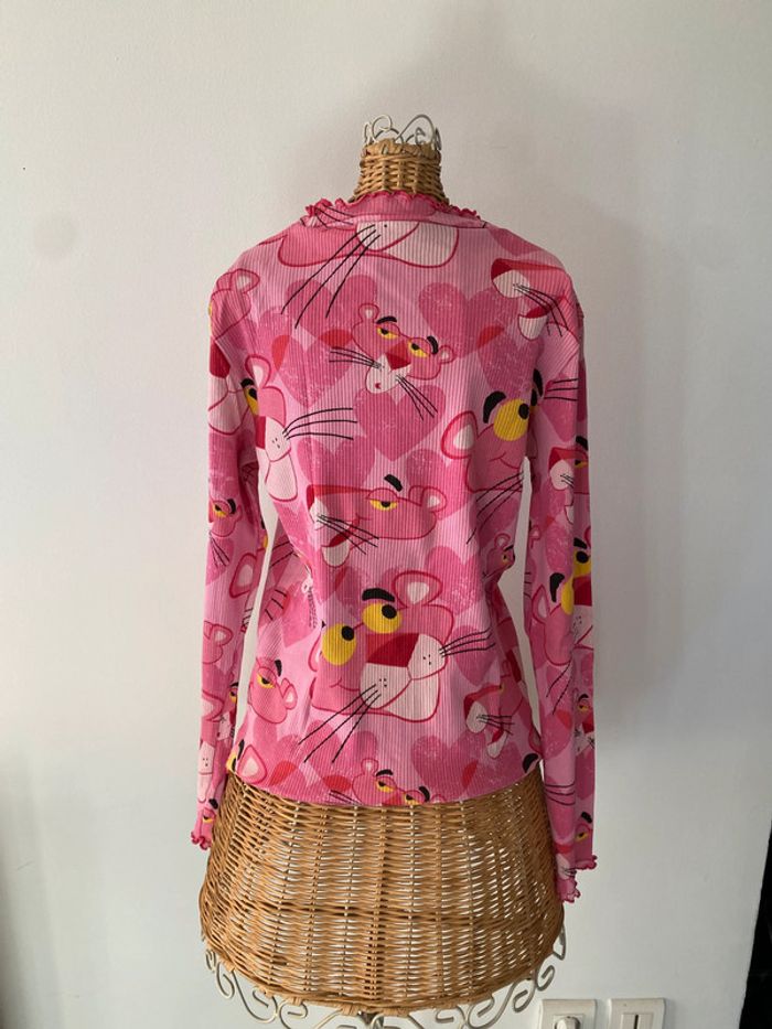 Tee shirt Desigual la panthère rose manches longues taille 13/14 ans - photo numéro 6
