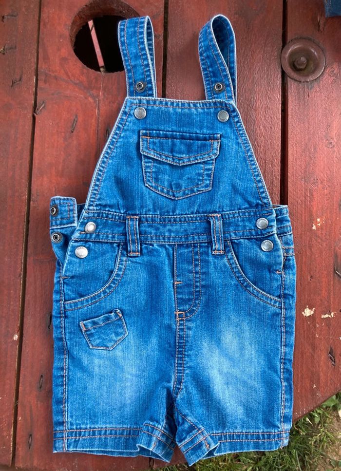 Salopette jean fille 6 mois