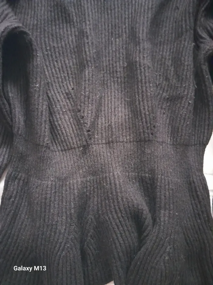 Pull femme noir TQF taille L - photo numéro 3