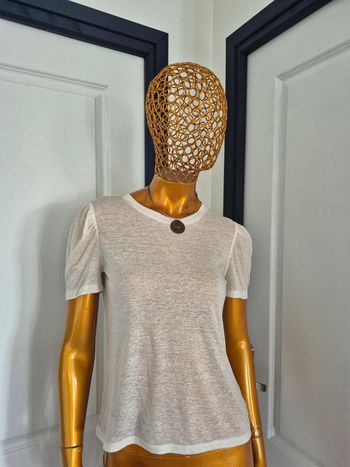 Tee-shirt Uni Femme Crème