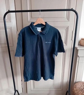 Polo bleu vintage - Reebok - L