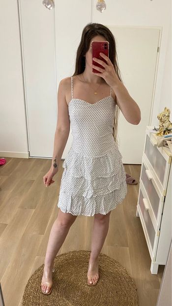 Robe à volants motifs cœur