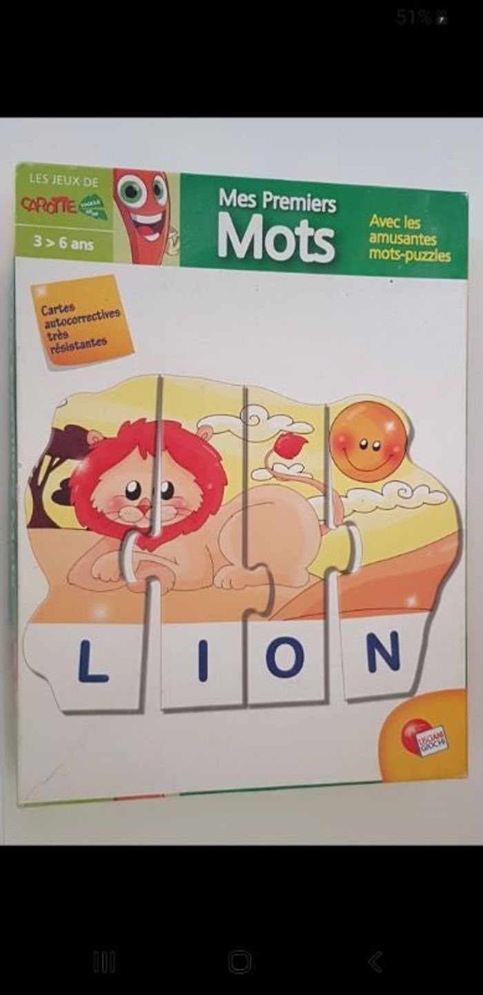 Puzzle les premiers mots