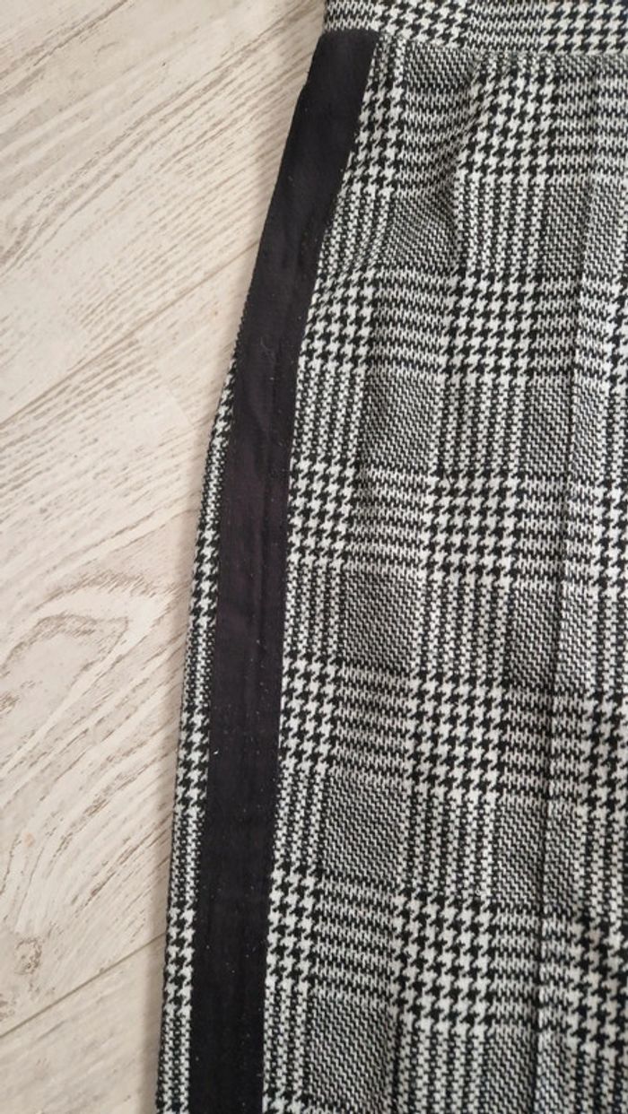 Pantalon stretch motif écossais noir et blanc New Yorker 💫 Taille M - photo numéro 4