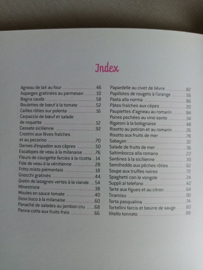 Livre cuisine italienne - photo numéro 5