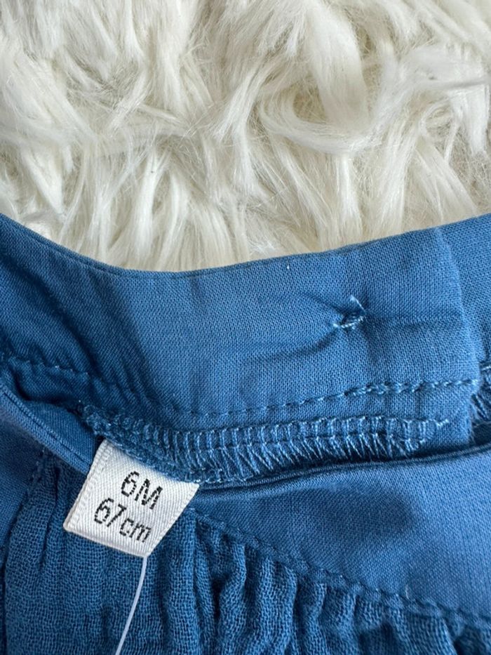 Robe gaze de coton et bloomer Marese taille 6 mois - photo numéro 4