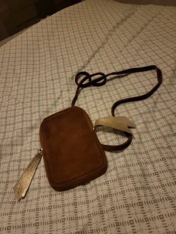 Pochette bandoulière velour