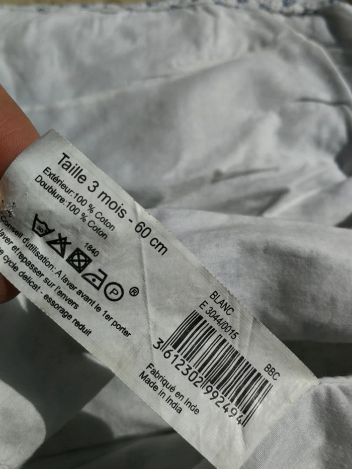 Robe blanc et bleu + culotte 3M bout'chou - photo numéro 8