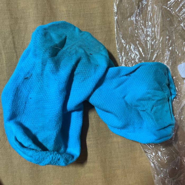 Chaussette bleu - photo numéro 2
