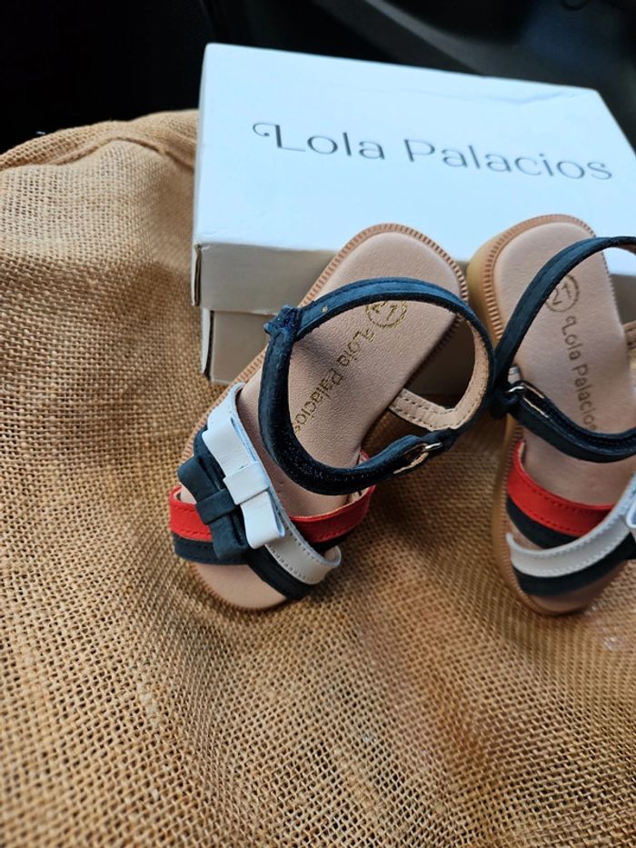 Sandales cuir - Lola Palacios - Tricolore T21 - photo numéro 2