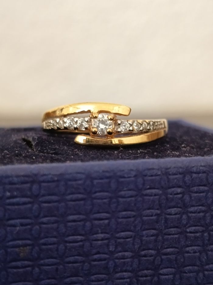 Bague plaqué or. - photo numéro 3