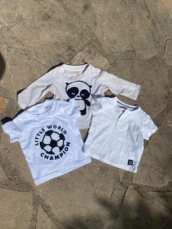 Lot de 3 t-shirts 3 mois Dpam kiabi