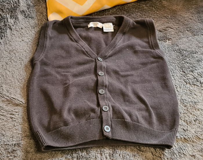 Gilet noir sans manches garçon taille 5 ans La Redoute - photo numéro 2