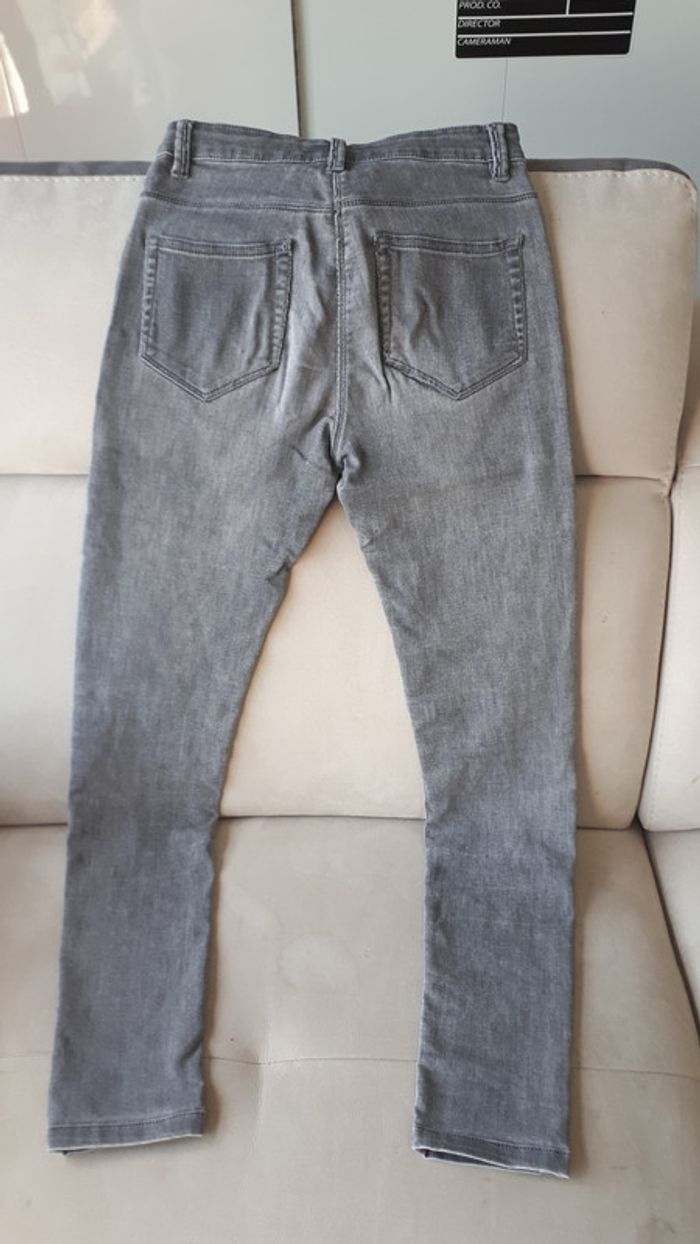 Jeans gris fille - photo numéro 2