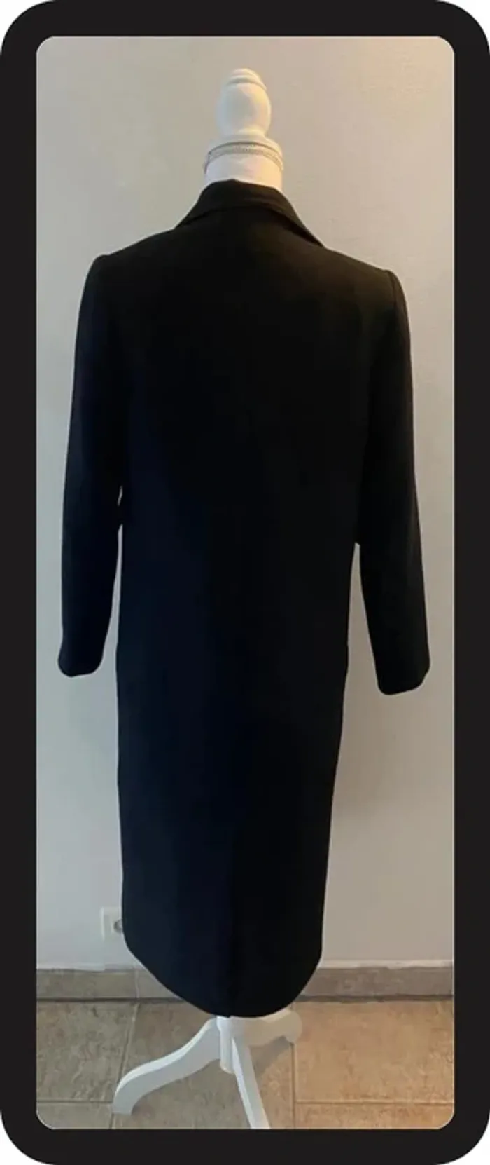Sinequanone Manteau Long Noir Taille 34/36/S - photo numéro 4