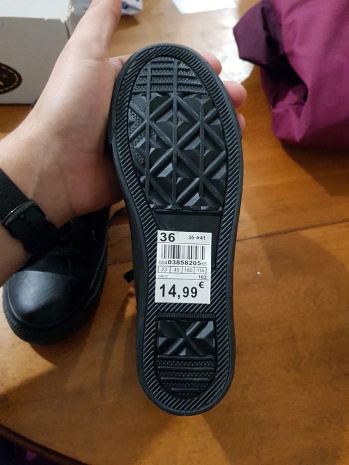 Chaussures LH La halle taille 36 noir - photo numéro 2