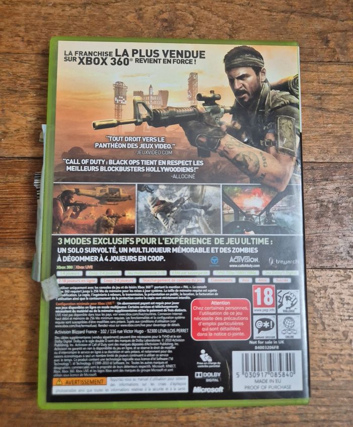 Jeu video xbox 360 call of duty Black ops - photo numéro 2