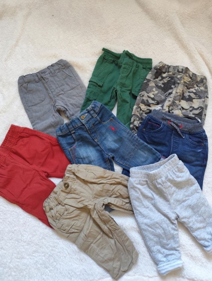 Lot de 8 pantalons garçon taille 3 mois 👣 - photo numéro 1