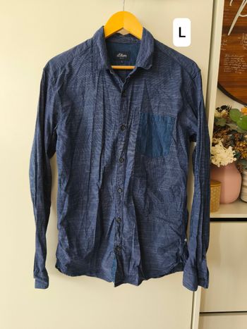 Chemise bleue taille L
