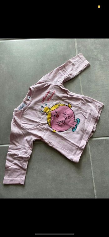 Teeshirt manches longues Monsieur Madame 12 mois