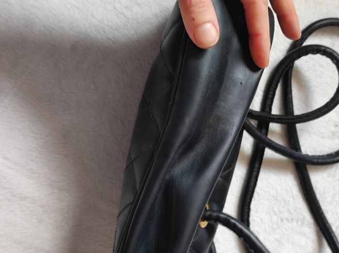 Sac à main vintage en cuir carven - photo numéro 6